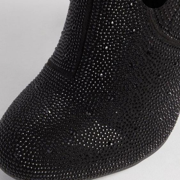NWT Torrid 13W Black Stretch Embellished Boots. - Picture 4 of 7